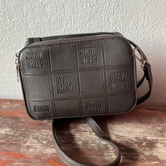 Steve Madden Cross-Body Purse Bag Brown - Picture 5 of 8